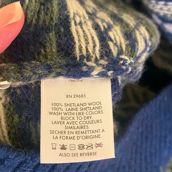 Pendleton Aztec Southwestern High Grade Sweater Pullover Women's Sz L 100% Wool - Picture 4 of 4